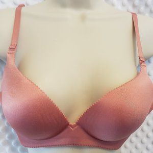 Sophie B Bra Molded Padded Cup Salmon Color 34A.